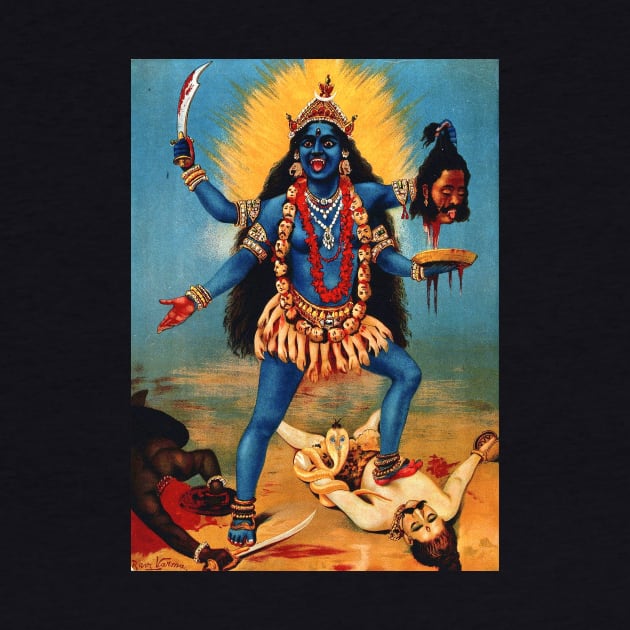 Kali trampling Shiva by kaliyuga